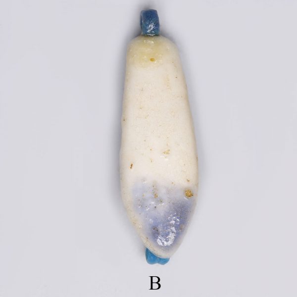 Selection of Egyptian Faience White and Yellow Lotus Petal Amulets