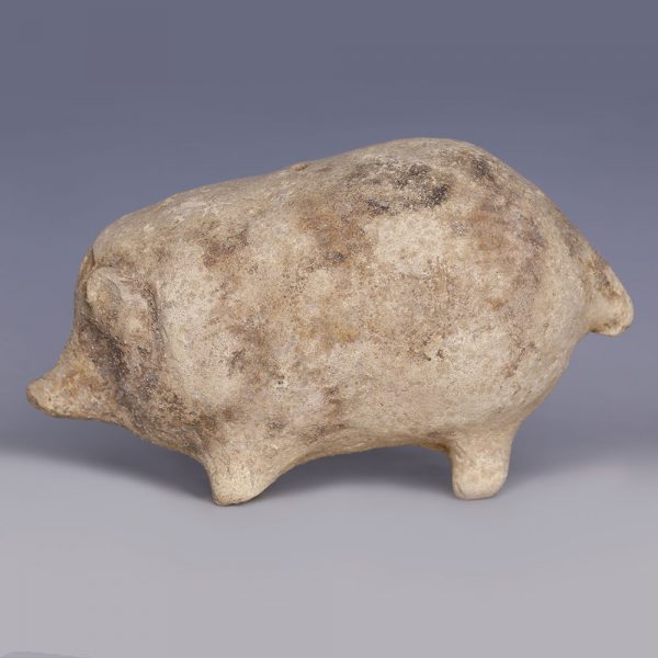 Greek Terracotta Piglet Rattle