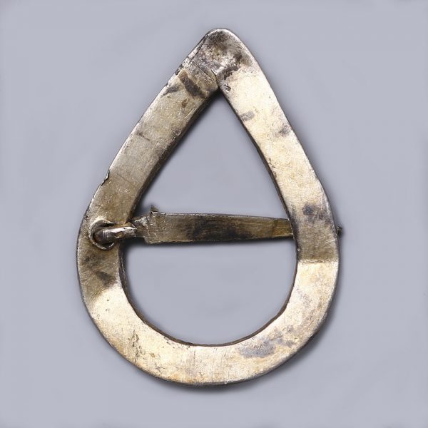 Medieval Silver Brooch with Garnets