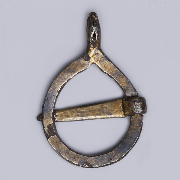 Late Medieval Silver Praying Hands Brooch
