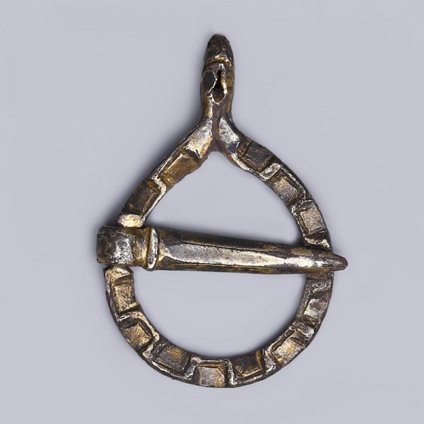 Late Medieval Silver Praying Hands Brooch