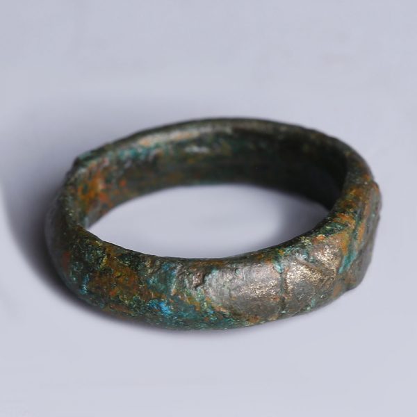 Medieval Christian Ring with Engraved Cross