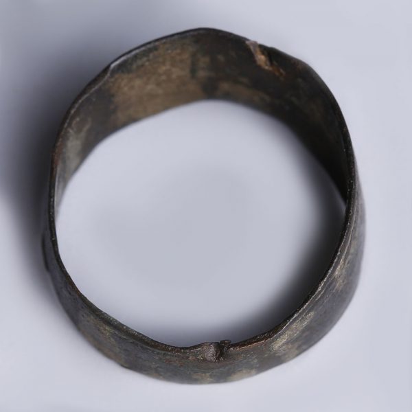 Medieval Ring with Engraved Floral Motif