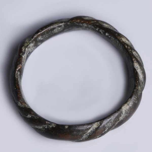Medieval-Viking Ring with Twisted Motif
