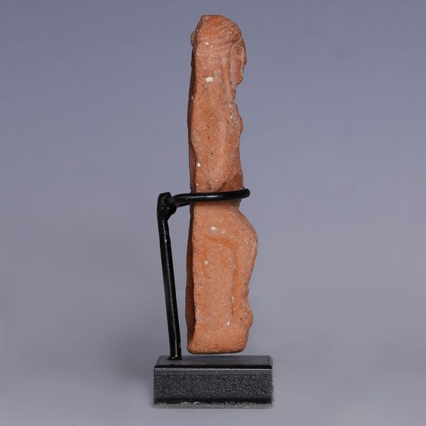 Nabataean Terracotta Enthroned Female Figurine