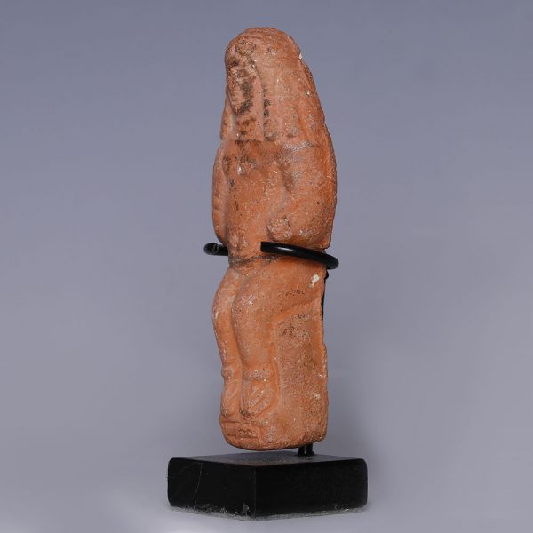 Nabataean Terracotta Enthroned Female Figurine