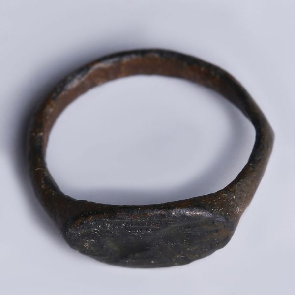 Roman Bronze Ring with Animal
