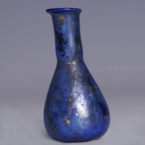 Roman Cobalt Blue Glass Unguentarium