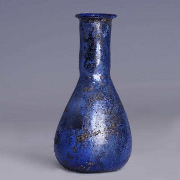 Roman Cobalt Blue Glass Unguentarium
