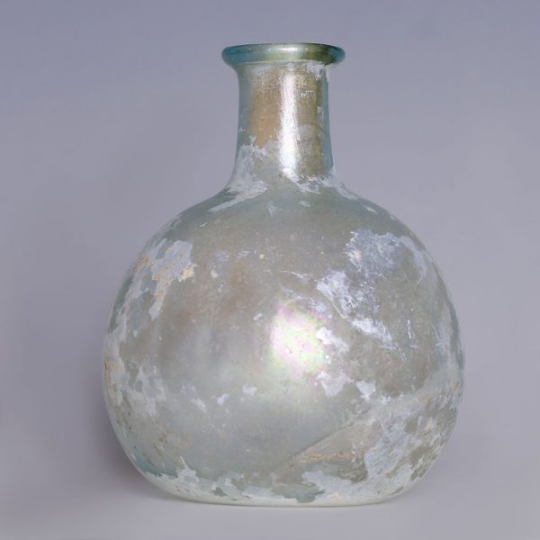 Roman Iridescent Globular Flask