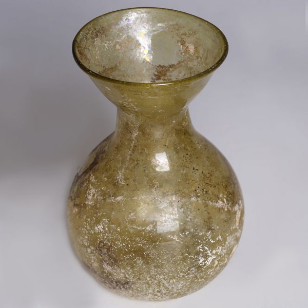 Roman Yellow Glass Jar