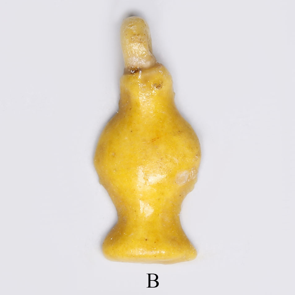 Selection of Egyptian Bright Yellow Glazed Faience Amulets Selection of Egyptian Bright Yellow Glazed Faience Amulets