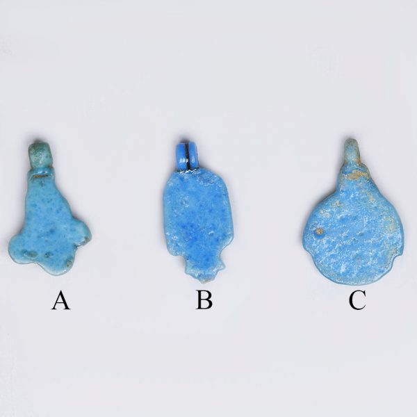 Selection of Egyptian Blue Faience Amulets