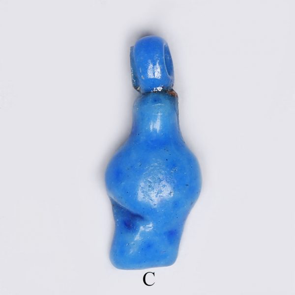 Selection of Egyptian Bright Blue Faience Amulets