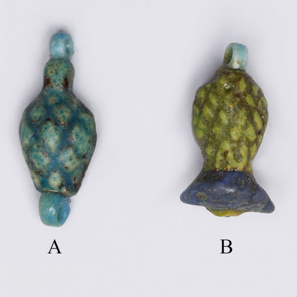 Selection of Faience Egyptian Fruit Amulets