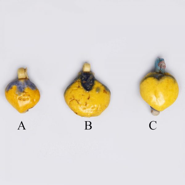 Selection of Egyptian Yellow Faience Mandrake Amulets