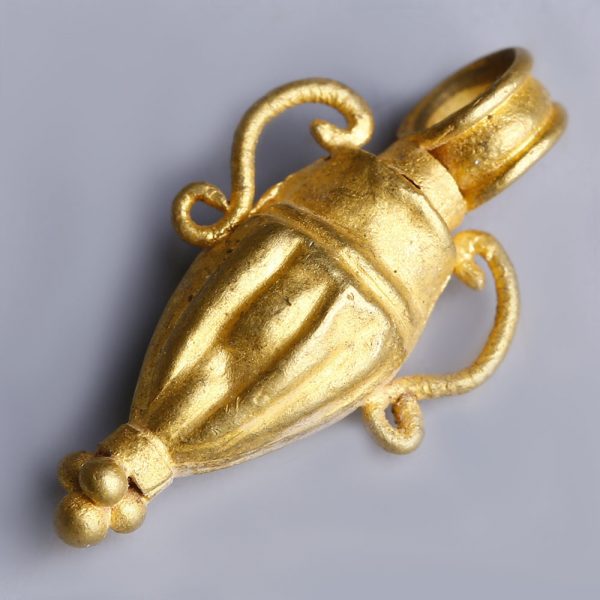 Ancient Greek Gold Miniature Amphora Pendant