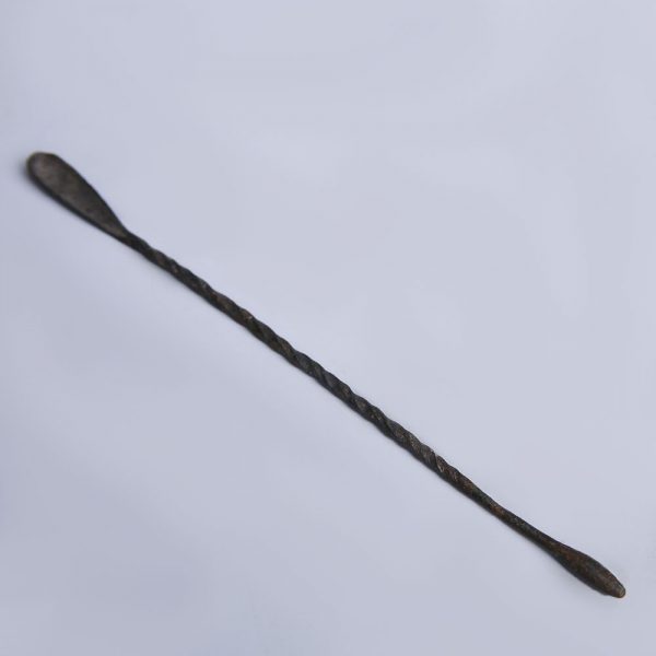 Ancient Roman Bronze Medical Spoon Probe