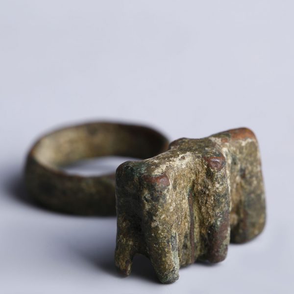 Ancient Roman Bronze Key Ring