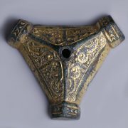 Anglo-Saxon Gilt Trefoil Dagger Pommel Cap