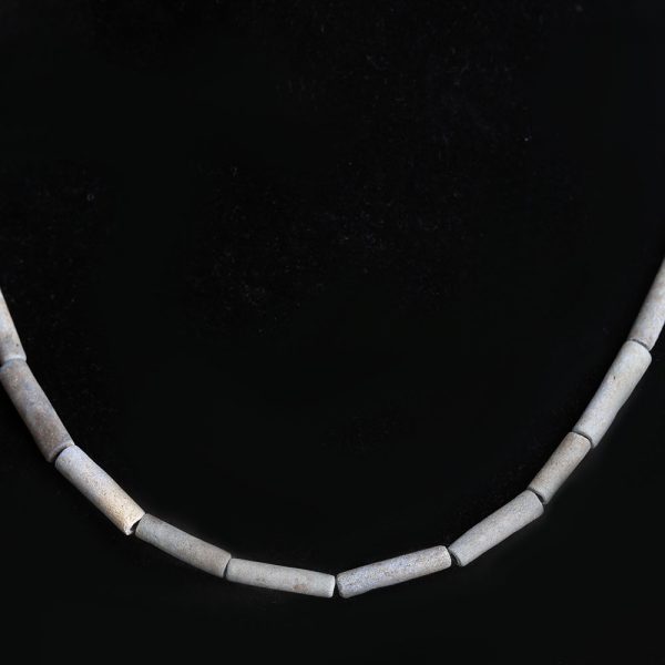 Egyptian Faience Cylindrical Beaded Necklace