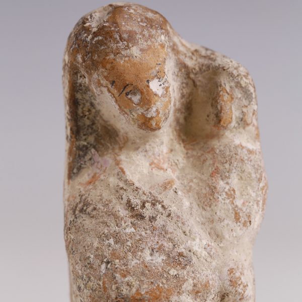 Greek Terracotta Mother and Child Figurine