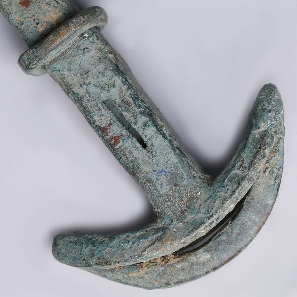 Extremely Fine Luristan Bronze Sword with Crescent Pommel