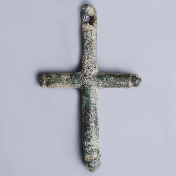 Roman Bronze Cross Pendant