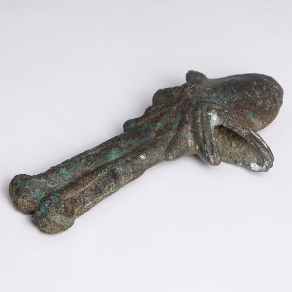 Luristan Bronze Axe Head with Animal Head