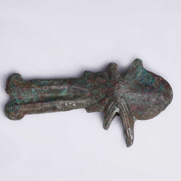 Luristan Bronze Axe Head with Animal Head