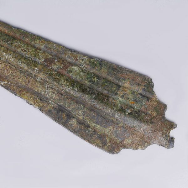 Luristan Bronze Ribbed Spearhead
