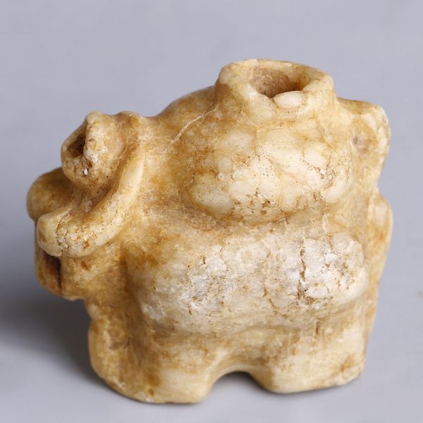 Ancient Mesopotamian Marble Cosmetic Container