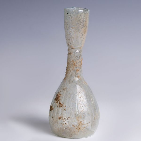 Roman Clear Glass Bottle