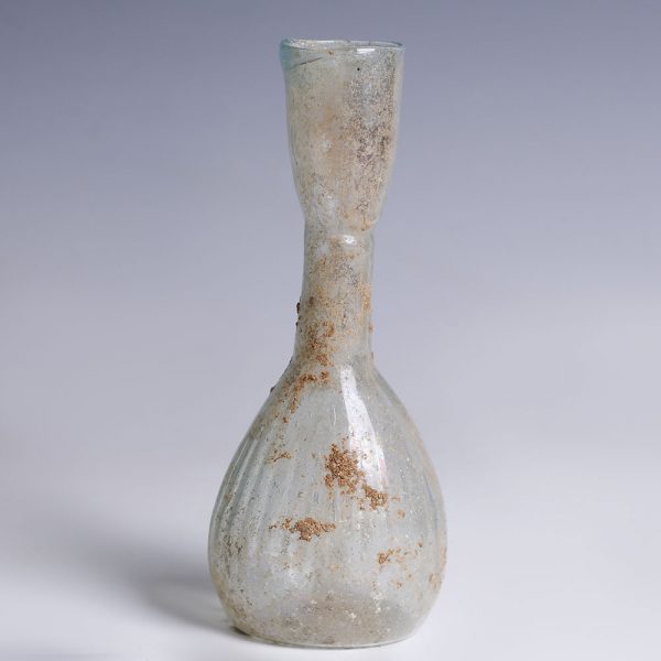 Roman Clear Glass Bottle