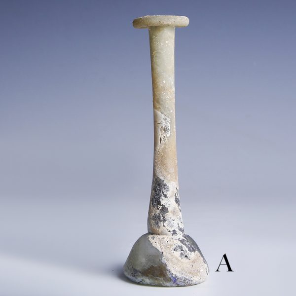 Selection of Roman Glass Candlestick Unguentaria