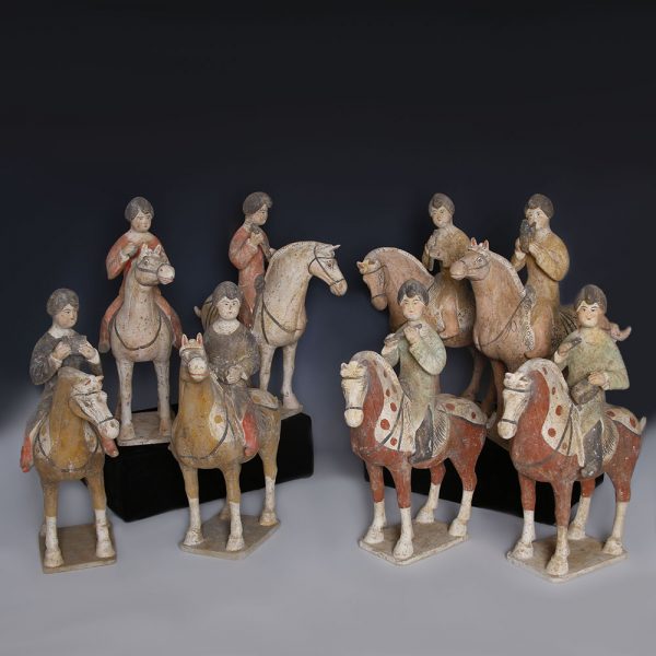 Tang Dynasty Musicians on Horseback