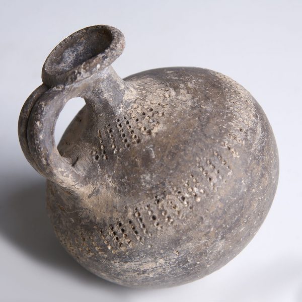 Tell el-Yahudiyeh Brown Earthenware Single Handled Amphora