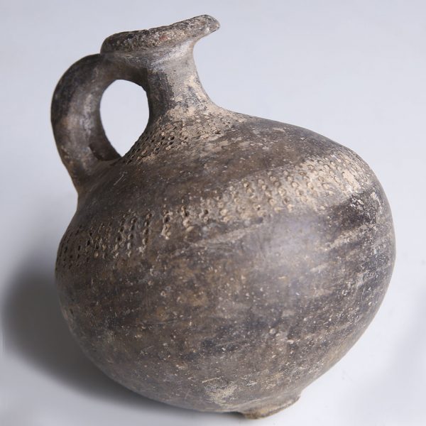Tell el-Yahudiyeh Brown Earthenware Single Handled Amphora