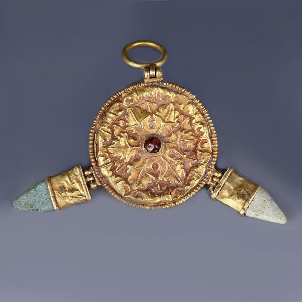 Exceptional Thracian Repoussè Gold Disc