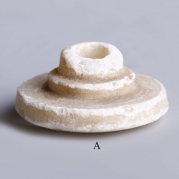 near eastern selection of alabaster spindle whorls a