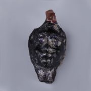 Romano-Egyptian Glass ‘Blackamoor’ Head Pendant