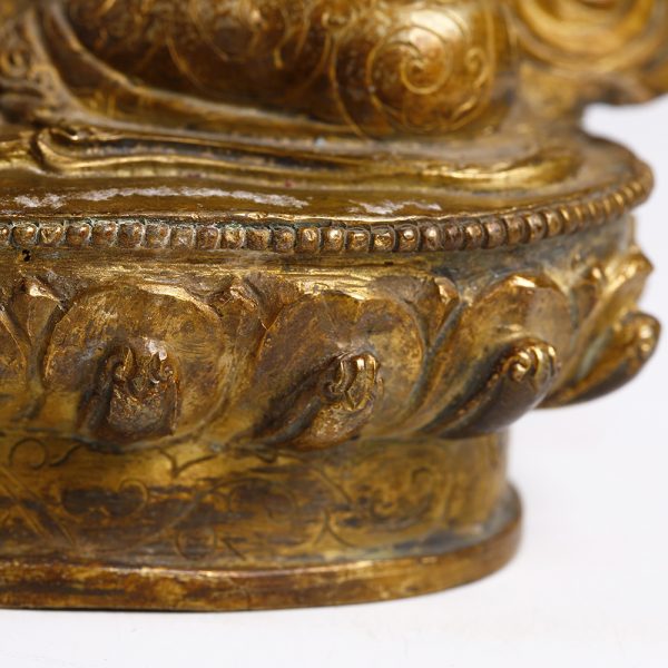 Tibetan Bronze Statuette of Bodhisattva Manjushri
