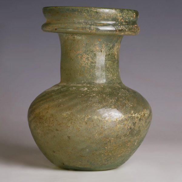 Large Ancient Roman Glass Jar