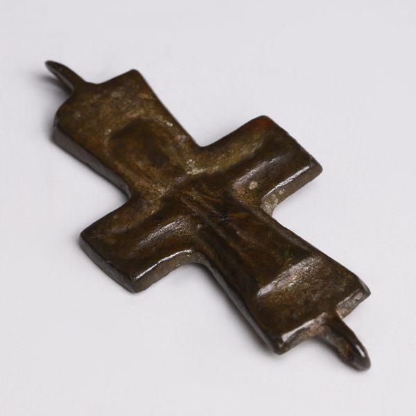 Byzantine Enkolpion Cross Fragment with Christ