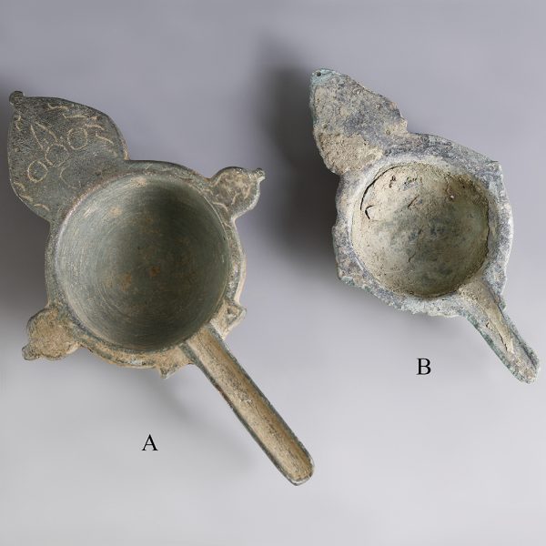 late roman selection of bronze oil lamp fillers 1