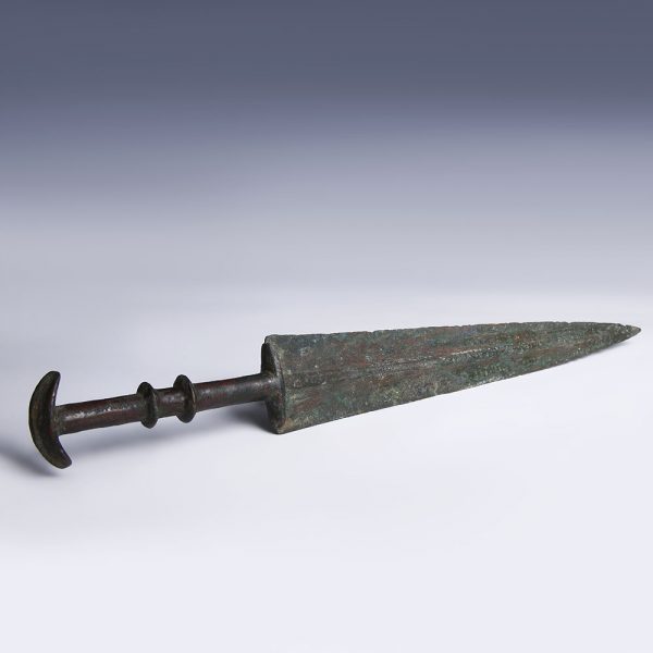 Luristan Bronze Short-Sword with Integral Hilt