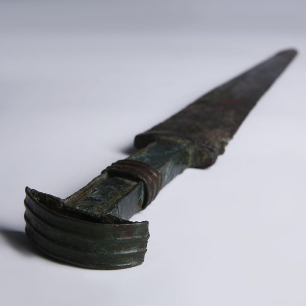 Luristan Bronze Short-Sword with Socketed Pommel