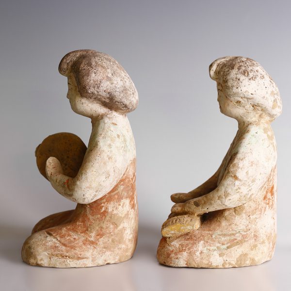 Tang Dynasty Pair of Female Musicians