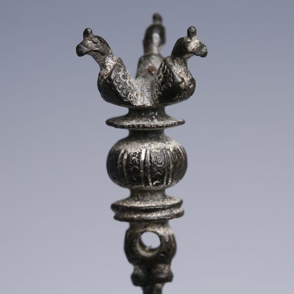 Urartu Silver Pin with Three Eagles