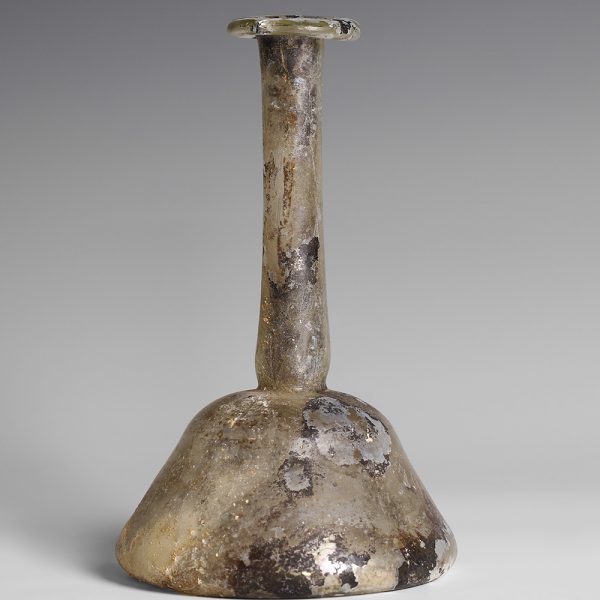 Ancient Roman Glass Candlestick Unguentarium